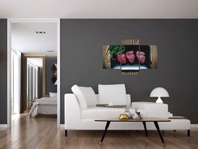 Tablou cu carne pe farfurie (90x60 cm)