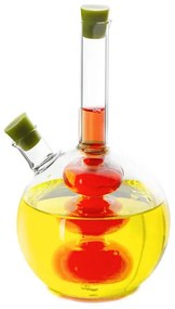 Recipient pentru oțet și ulei 2in1 Luigi Ferrero FR-6044, 20 cm, închidere ermetică, sticlă, verde