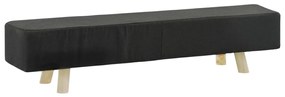 288046 vidaXL Taburet, gri, 120 x 28 x 26 cm, material textil