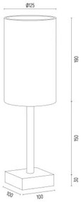 Veioza, lampa de masa eleganta ABRUZZO verde