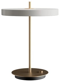 Veioză albă LED cu intensitate reglabilă cu abajur din metal (înălțime 41,5 cm) Asteria Table – UMAGE