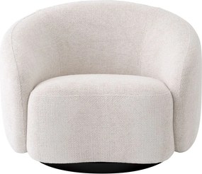 Fotoliu pivotant design elegant LUX Amore, lyssa off-white 116070 HZ