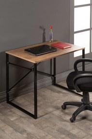 Birou stil industrial Coby Homs, metal/pal, 90x60x70 cm