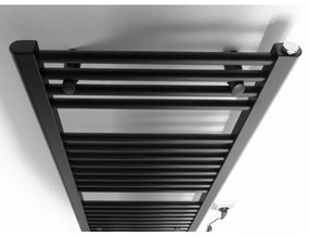 Radiator portprosop electric pentru baie Aqualine DIRECT-E 300W/230V 96 cm negru mat