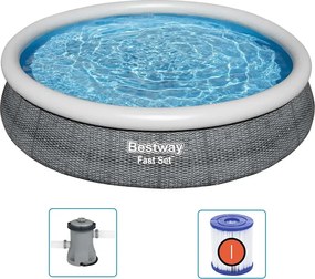 Bestway Set de piscină rotundă, 366x76 cm