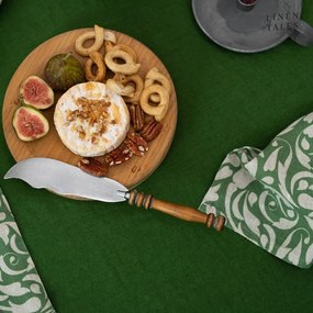 Față de masă din in 140x200 cm True Green – Linen Tales