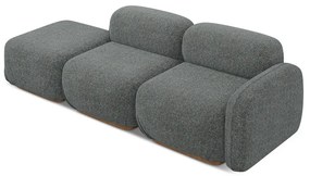 Șezlong modular gri (cu colț pe partea dreaptă) Ailani – Makamii