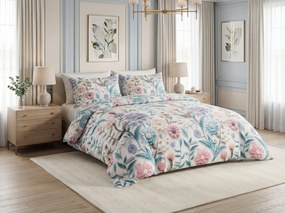 Lenjerie de pat din microfibra FLORIBEE colorate Dimensiune lenjerie de pat: 2 buc 70 x 80 cm | 160 x 200 cm