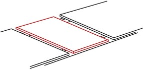 Masă de sufragerie extensibilă 100-250 cm Daphne (stejar + negru) (pentru 4 până la 8 persoane). 1050110