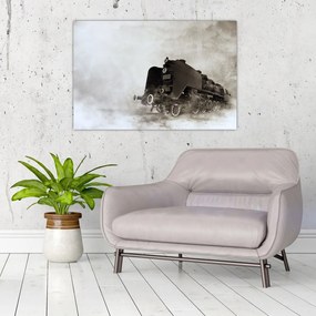 Tablou - Tren în ceață (90x60 cm)