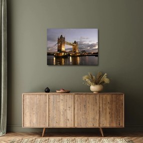 Tablou - Tower Bridge la noapte (70x50 cm)