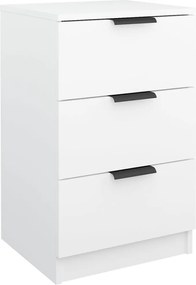 vidaXL Noptieră, alb, 40x36x65 cm