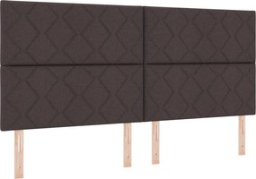 vidaXL Tăblie LED Gri deschis 200 cm țesătură