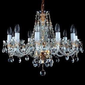Candelabru Cristal Bohemia Exclusive 10 brate, diam. 48cm Magda X CE