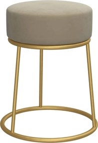 vidaXL Taburet rotund, gri închis, catifea