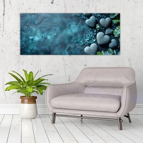 Tablou - Pietre în formă de inimă (120x50 cm)