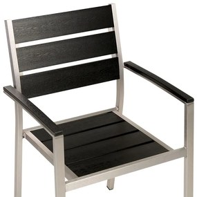 Set mobilier de grădină Valero (negru) . 1076388