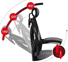 Fotoliu gaming Cruiser 5 (negru + gri). 1087452