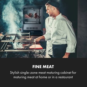 Klarstein Steakhouse Pro, dulap frigorific pentru maturare carne, 1 zonă, 98 l, 1 - 25 ° C, tactil, oțel inoxidabil