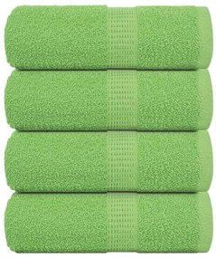 vidaXL Prosoape de baie 4 buc. FROGN Verde măr 30x30 cm 100% bumbac