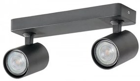 Plafoniera cu 2 spoturi directionabile de tavan/plafon EXO 2 neagra ZZ AZ3195