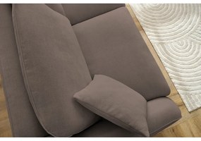 Canapea maro extensibilă 235 cm Cezanne – Bobochic Paris