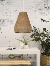 Lustra suspendata eco din iuta Iguazu L conic 50cm