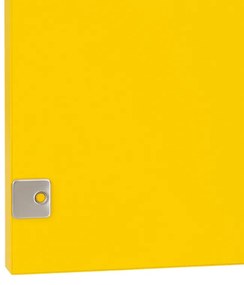 Boxie 1 ușă dulap de perete 80x40x37 cm galben