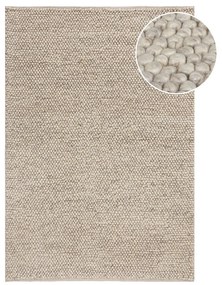 Covor gri deschis țesut manual din amestesc de lână 120x170 cm Minerals – Flair Rugs