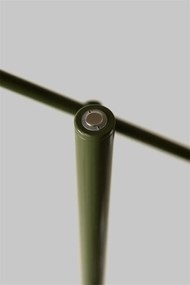 Lampadar cu 4 globuri sticla si metal verde Copenhagen