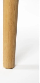 Masă consolă în culoare naturală cu blat cu aspect de lemn de stejar 40x120 cm Fabio – White Label