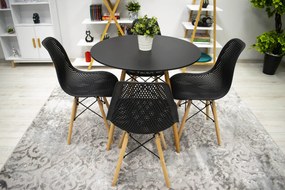 Scaun negru TROY
