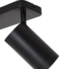 Plafonieră modernă neagră cu 3 lumini GU10 70mm - Jeana Luxe