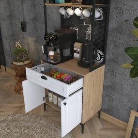 Dulap Jehy Walnut and White