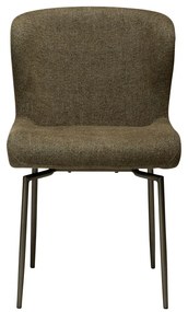 Scaun de dining kaki tapițat Glam – DAN-FORM Denmark