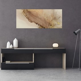 Tablou - Sclipici auriu (120x50 cm)