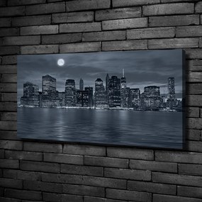 Print pe pânză New york, pe timp de noapte