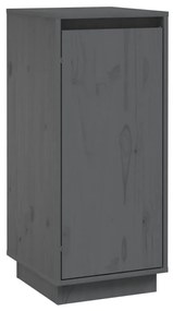 813354 vidaXL Servantă, gri, 31,5x34x75 cm, lemn masiv de pin
