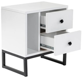 Măsuță de noptieră Glimmer White
