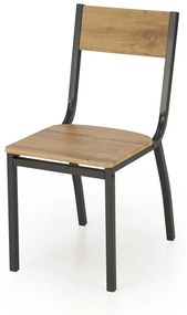 Set masa + 4 scaune Milton natur/negru