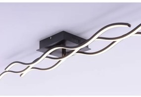Lustră LED aplicată WAWE LED/28W/230V neagră Leuchten Direkt 15166-18