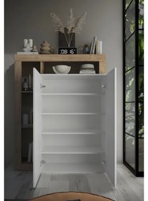 Dulap LENOR, alb/stejar deschis