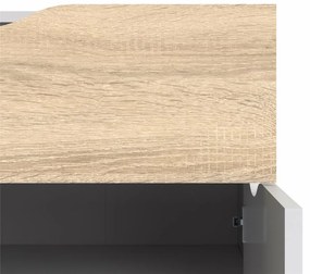 Comoda alba OSLO 75387 cu 1 sertar