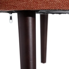 Fotoliu din tesatura rosu oxid Armchair  Fabric/Wood