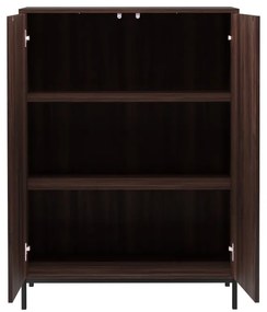 Dulap în culoare naturală cu aspect de lemn de nuc 80x110 cm Celine - Støraa