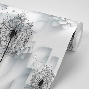 Tapet autoadeziv păpădie în design modern