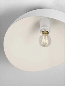 Lustra aplicata design decorativ OPSI alb D-40cm