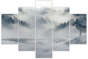 Tablou cu lupi (150x105 cm)