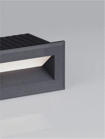 Spot LED incastrabil iluminat exterior ambiental IP54 VIVION negru