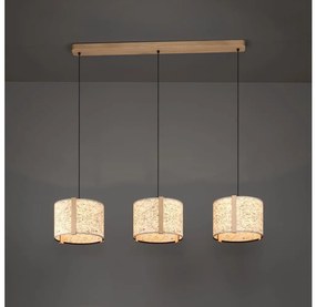 Lustră pe cablu Eglo 390324 HONTONGAS 3xE27/25W/230V bej